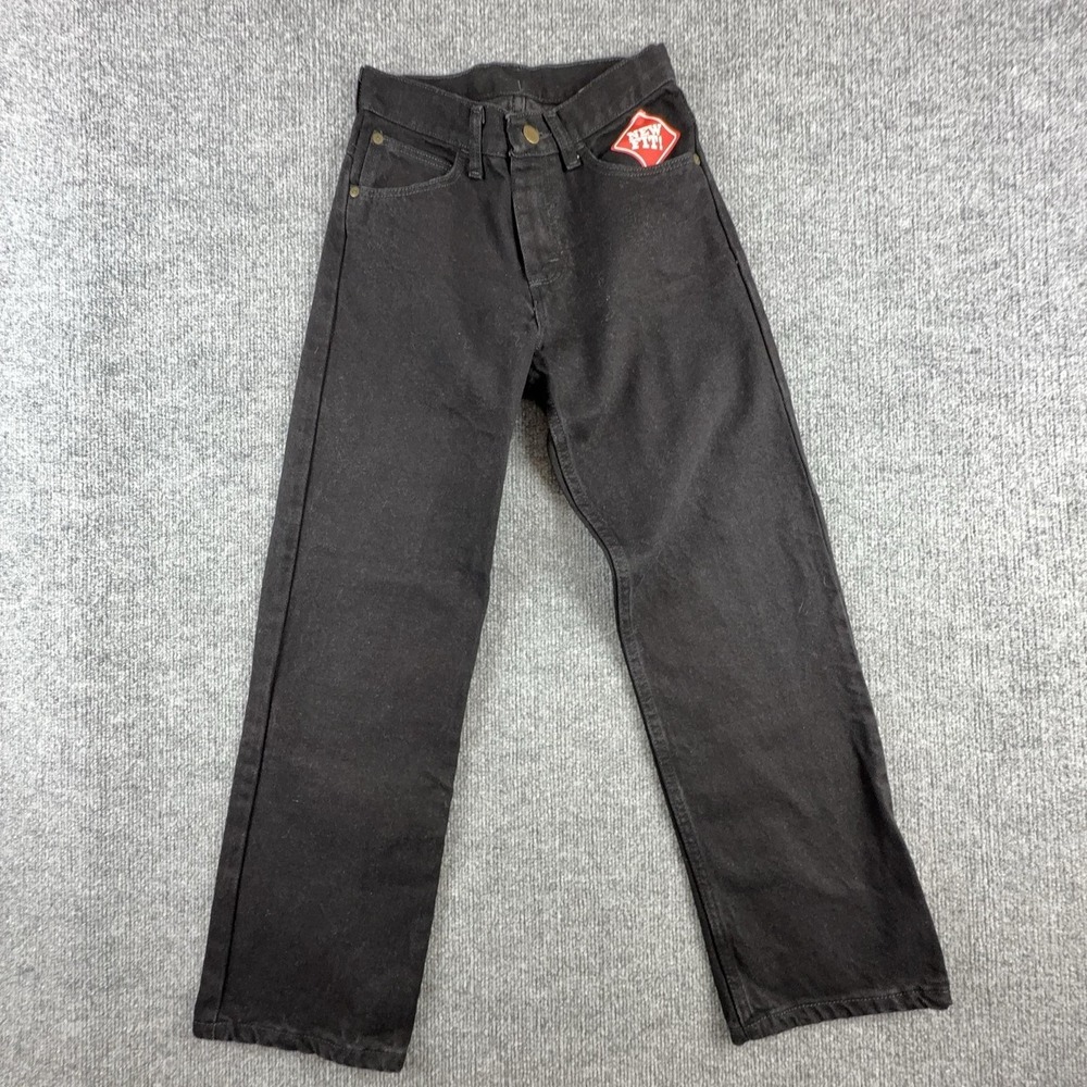 Wrangler Jeans Boys 12 Slim Black Straight Denim 26x27 Casual Five Pocket Pants‎